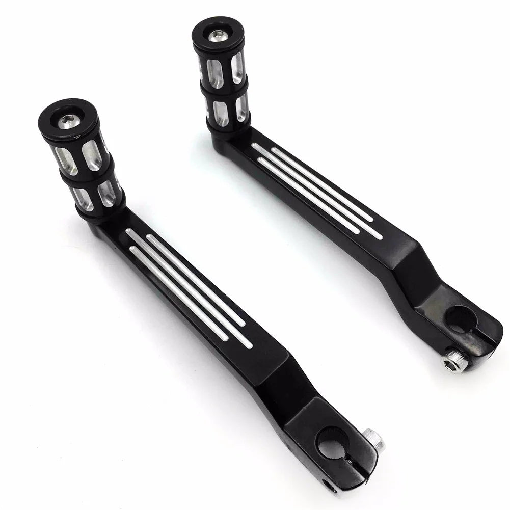 Style Levers HTT- 009C- Pedal Heel Shift Shift Aluminum FLSTF Pegs Fat and Motorcycle Boy w/ For Shifter Davidson 1980 later Black Toe Levers/Gear Harley