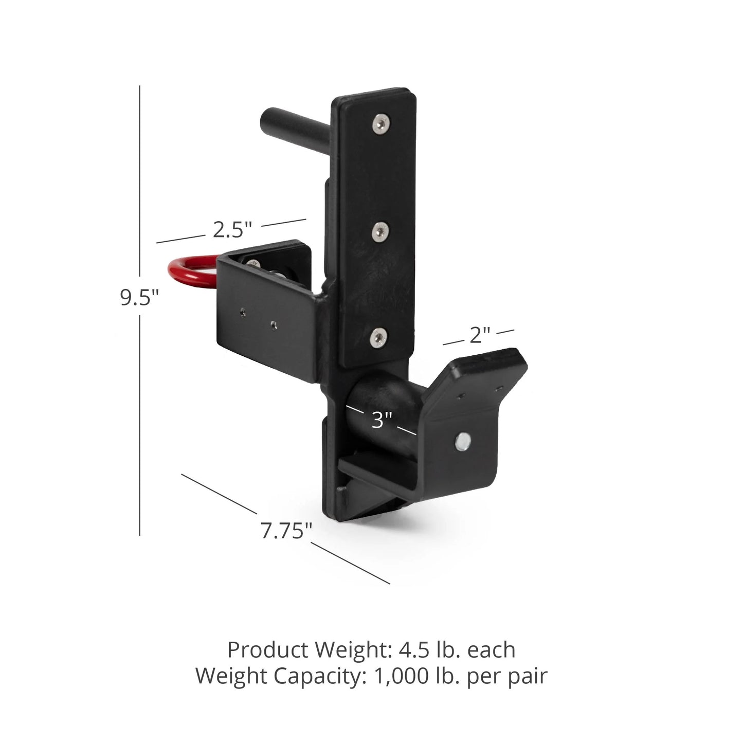 Smooth Roller Rated Series Barbell LB Power T-3 Fitness Per Pair, J-Hooks, Rack 1,000 Attachment, Titan Racking