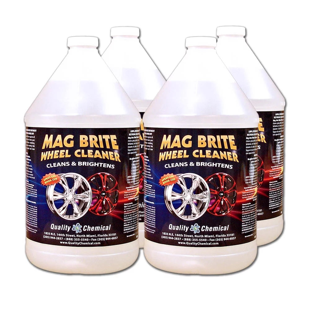 4 gallon case and Cleaner Brite Mag Acid Rim Wheel /