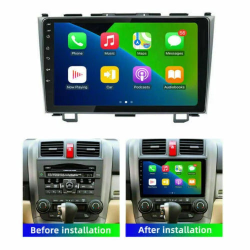 Carplay Double Touch Honda Apple Stereo Camera Screen for with 9" 2007-2011 Backup CRV Radio JMANCE with Car Din