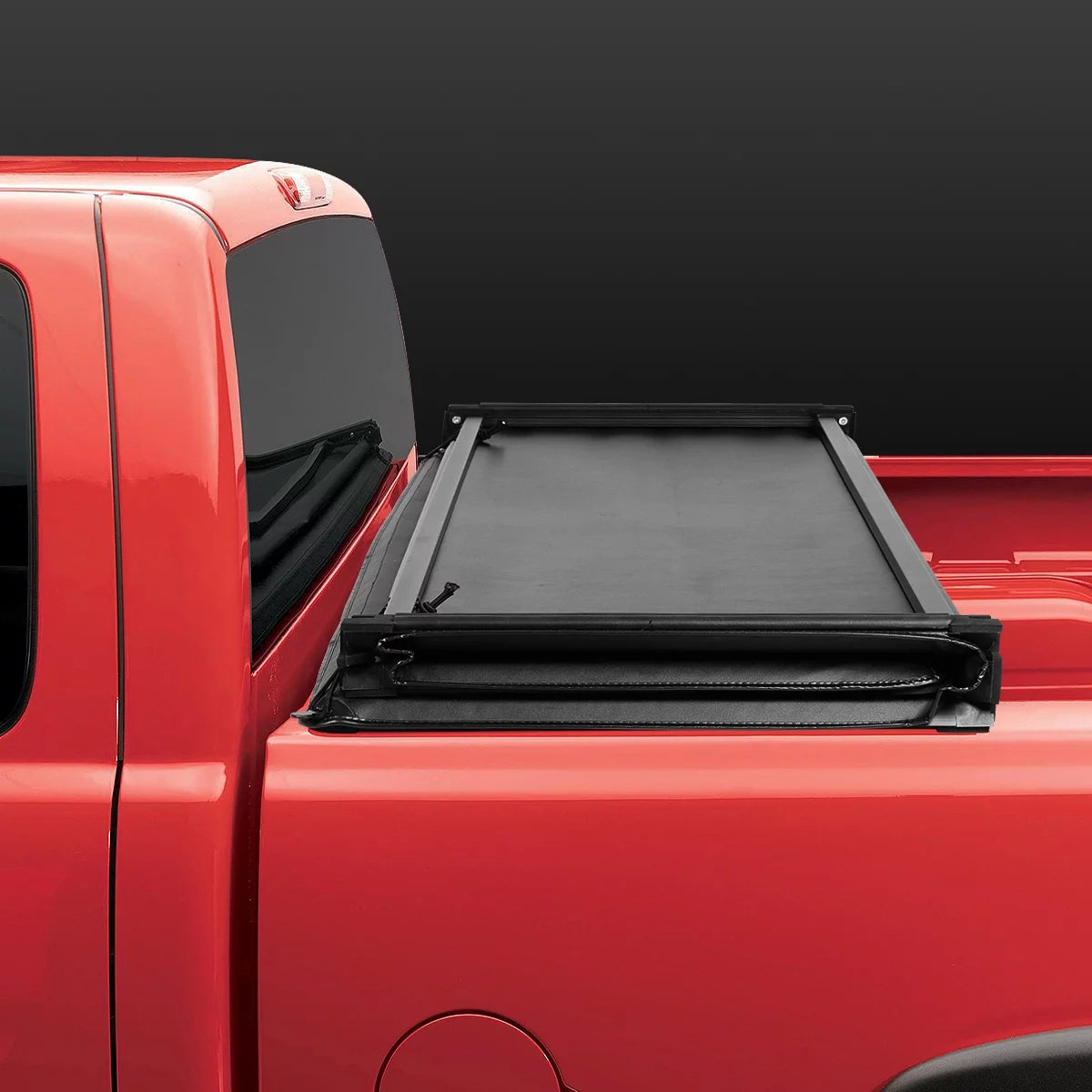 18 Toyota Cover Bed DNA to Tri-Fold Tacoma Fleetside Top Tonneau Trunk 2016 6' 2019 Motoring TTC-TRISOFT-060 for 17 Adjustable Soft