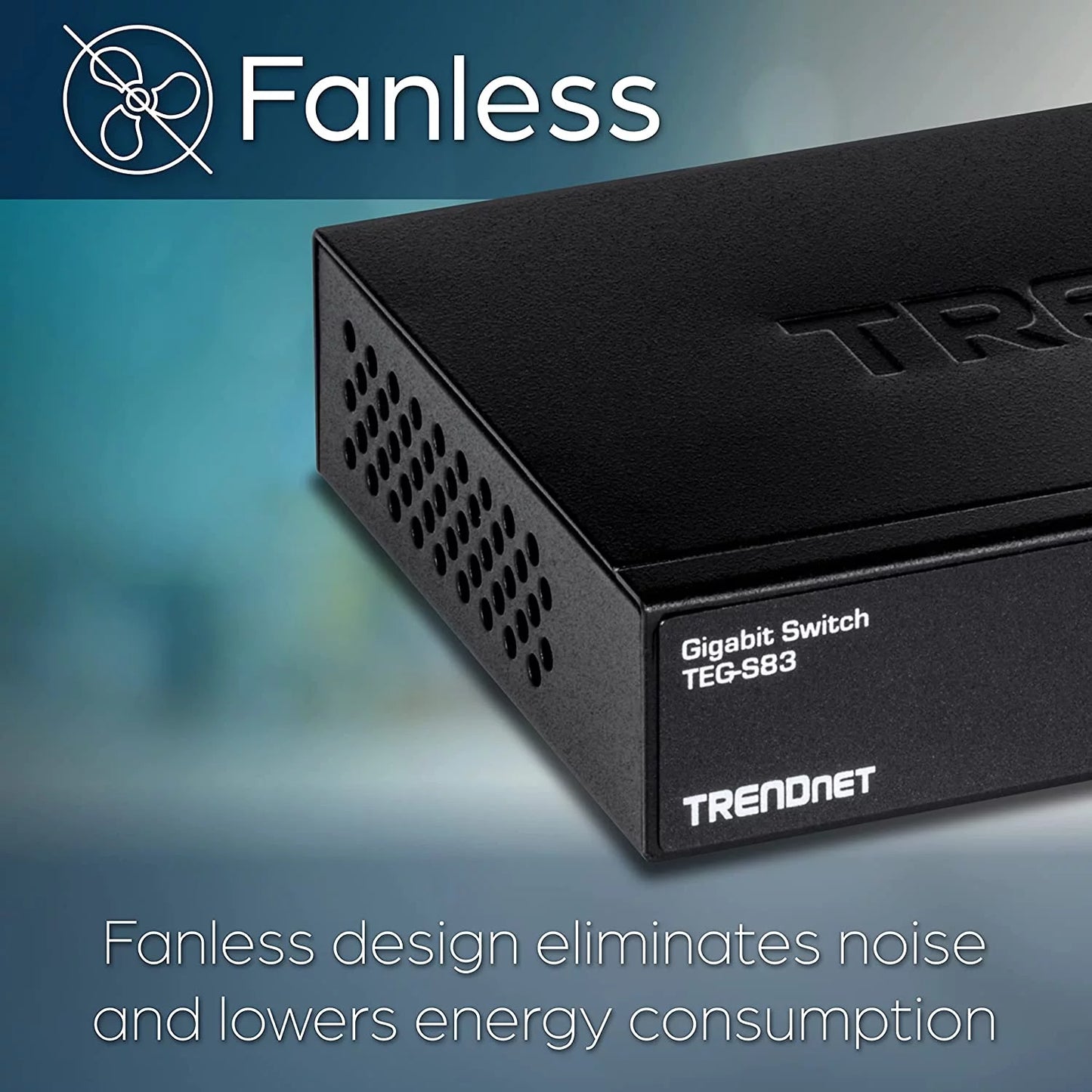 Ports, Switch, TEG-S83, Gigabit x Gigabit 8 8-Port Capacity, Switching 16Gbps Design, RJ-45 Desktop Fanless