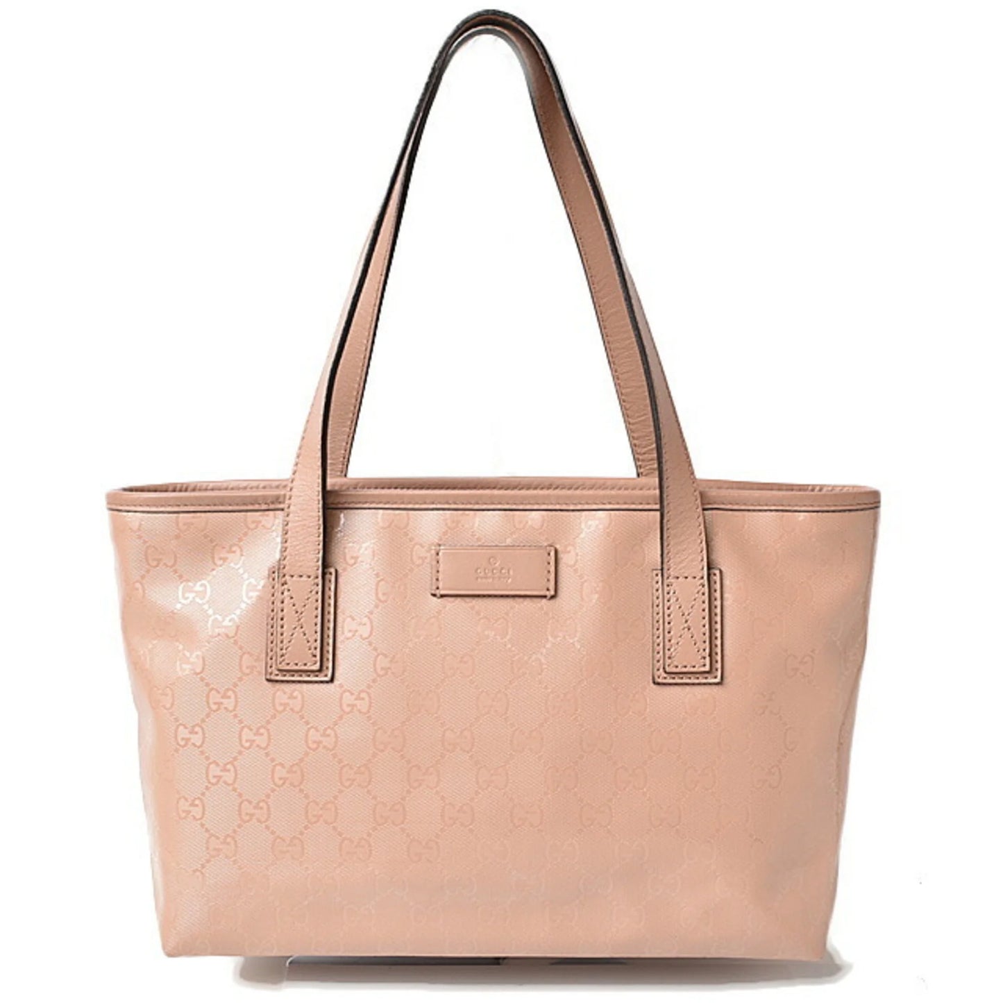 (Good) Handbag Imprime Pre-Owned GUCCI Limited Tote Beige 211138 GG PVC Pink Nude Day Bag Gucci