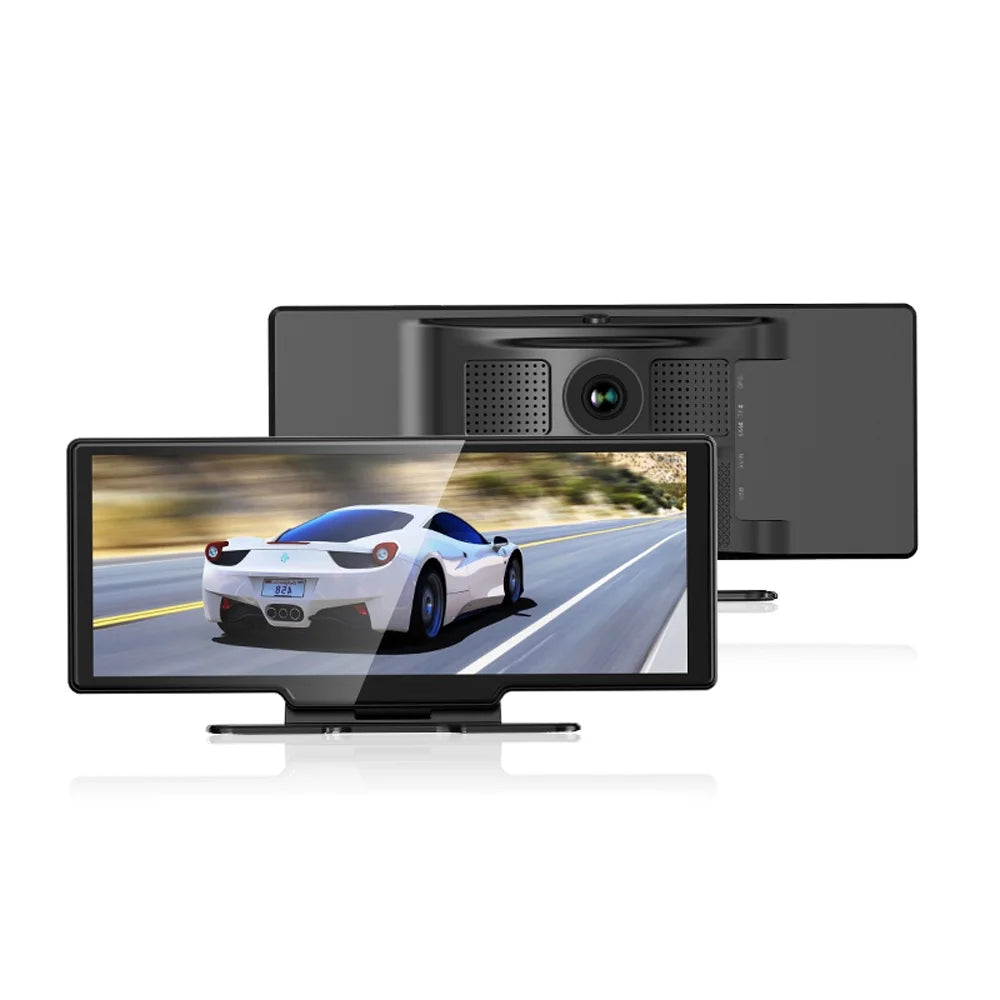 - - Calling Supported Recorder Loop & 4K Built-in G-Sensing, WiFi Parking Driving Rear Touchscreen Auto - Carplay, Front Hands-Free - Dash - Recording, 10.26 Monitor Inch DVR Android Cam