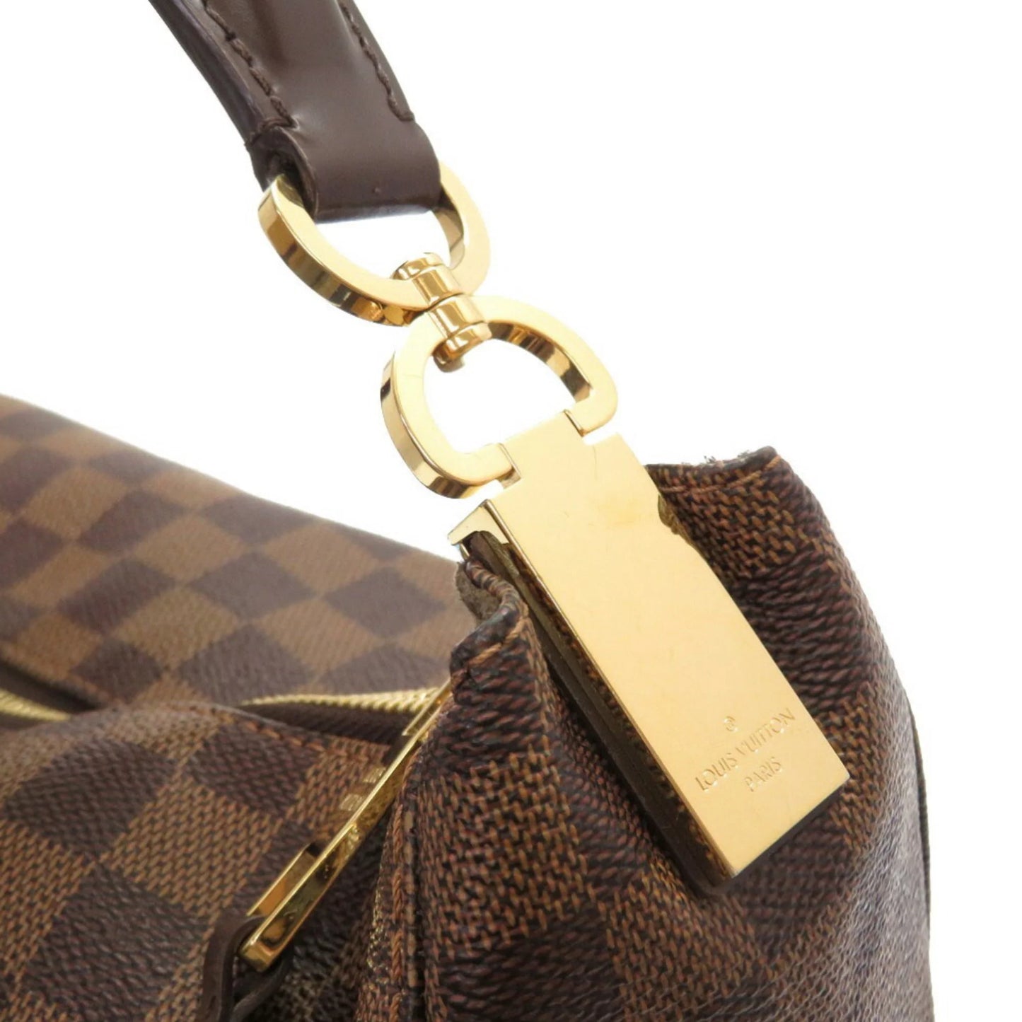 Bag VUITTON (Good) Portobello PM Louis Pre-Owned N41184 LOUIS Shoulder Damier Vuitton