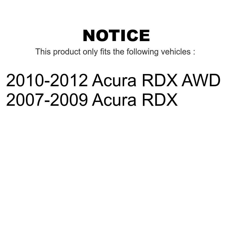 RDX Transit Kit Auto And Brake Disc Rear Rotors Pads For Acura - Ceramic K8A-100540