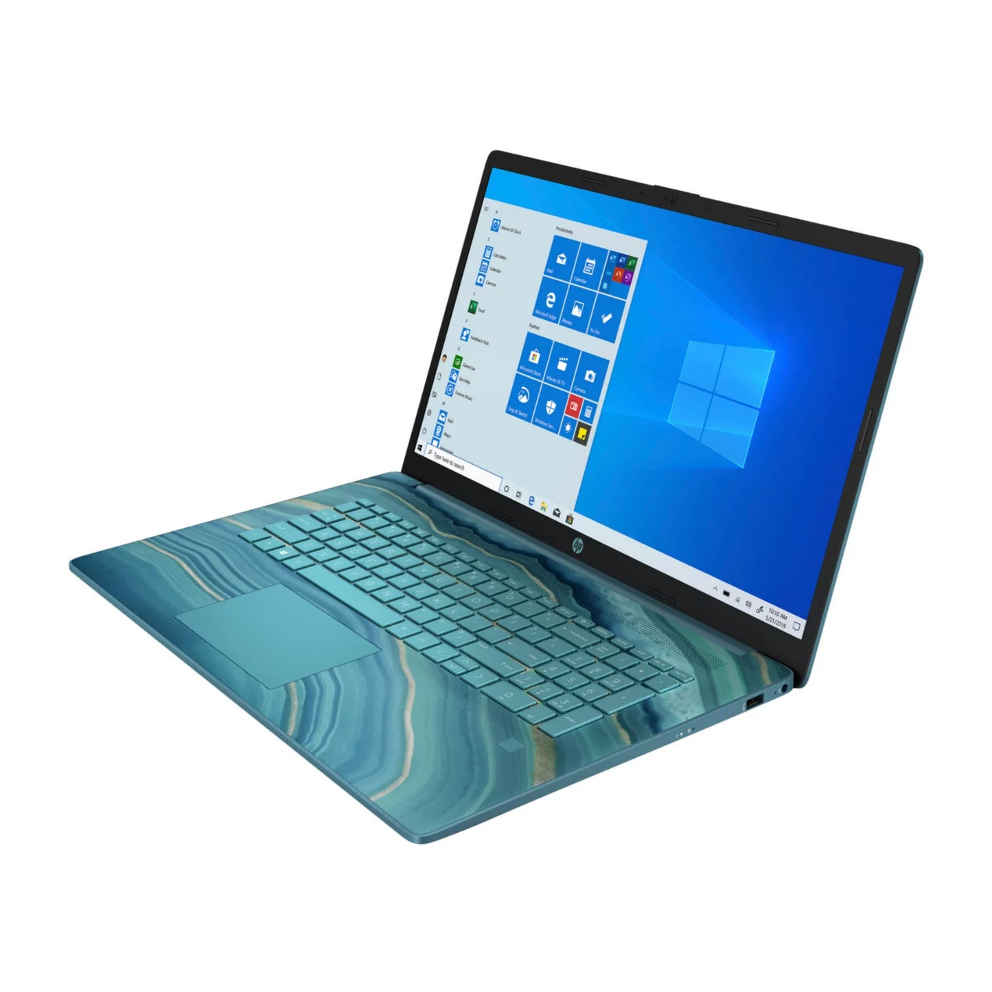 Restored SSD 17cp0006ds Teal Touchscreen W11H R3 8GB 5300U Laptop (Refurbished) 17.3" HP 512GB