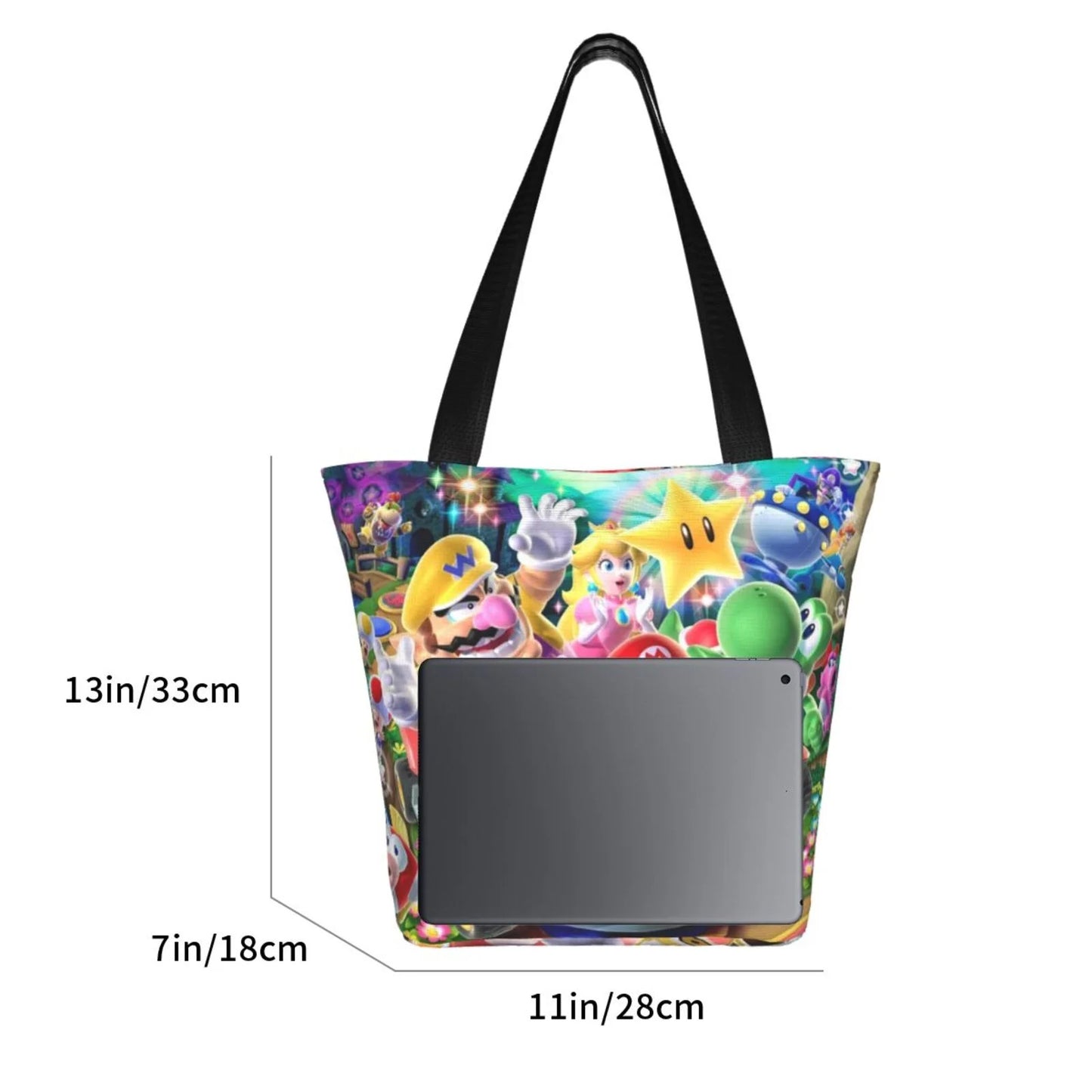 Women's Large Business Work Mario Super Tote For Handbag Capacity Poster Shopping Bag Beach Travel Shoulder School