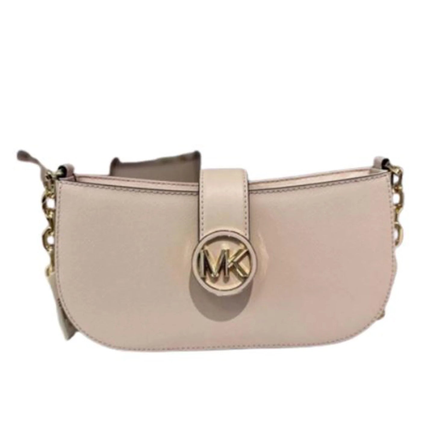 Carmen Pouchette Blush) Womens Kors Michael 35F2GNMC0L-424 XS Leather Bag Shoulder (Powder