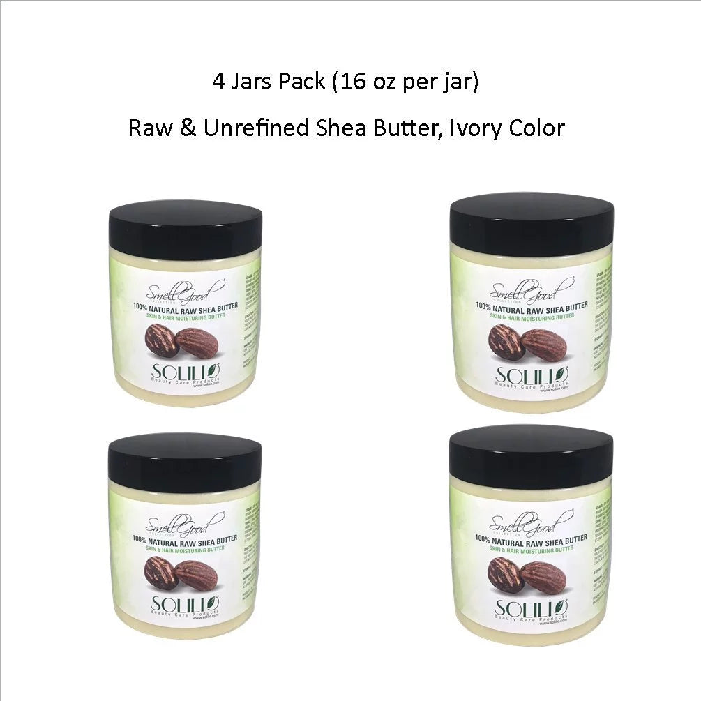 Creamy 4 16Oz Unrefined African Smellgood Shea - Pack Ivory Butter Of