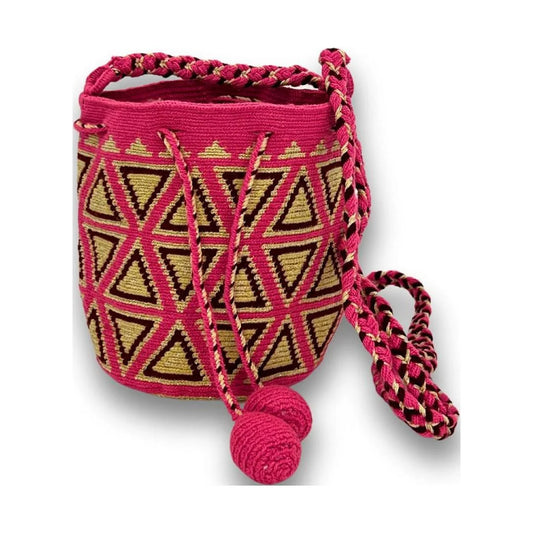 Original Strap Pink Braided Me Mini With Triangles