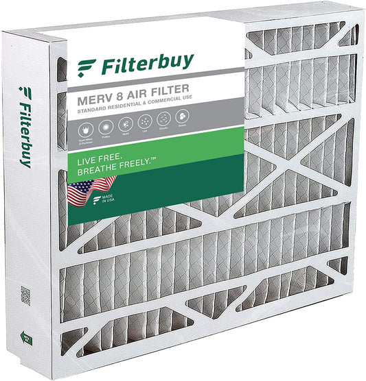 and Filterbuy Filters HVAC Furnace Carrier, for Pleated MERV 8 & BDP, (1-Pack) Air Payne AC Bryant, 20x23x5 Day Night,