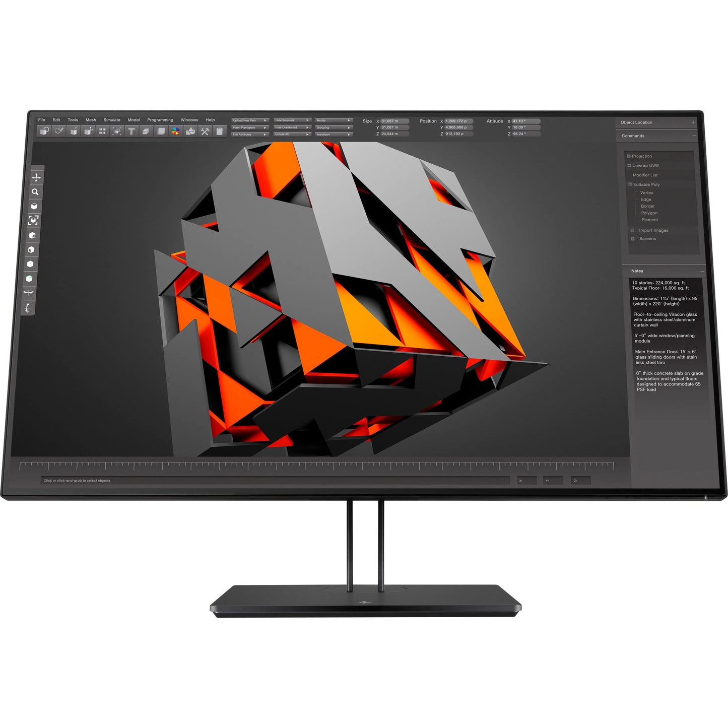 31" Z32 UHD Monitor, Business HP 16:9, Class Black LCD 4K