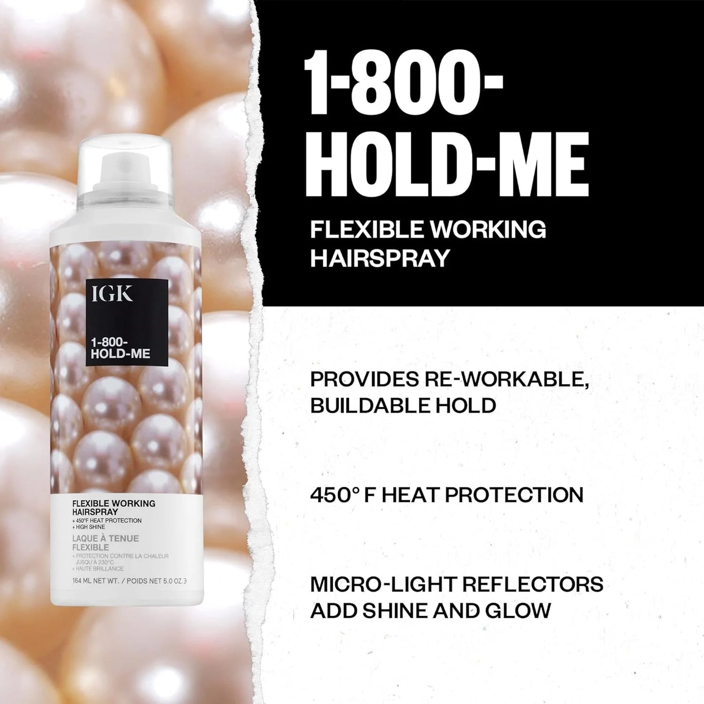 oz Flexible IGK Hold 1-800-HOLD-ME 5 Hairspray