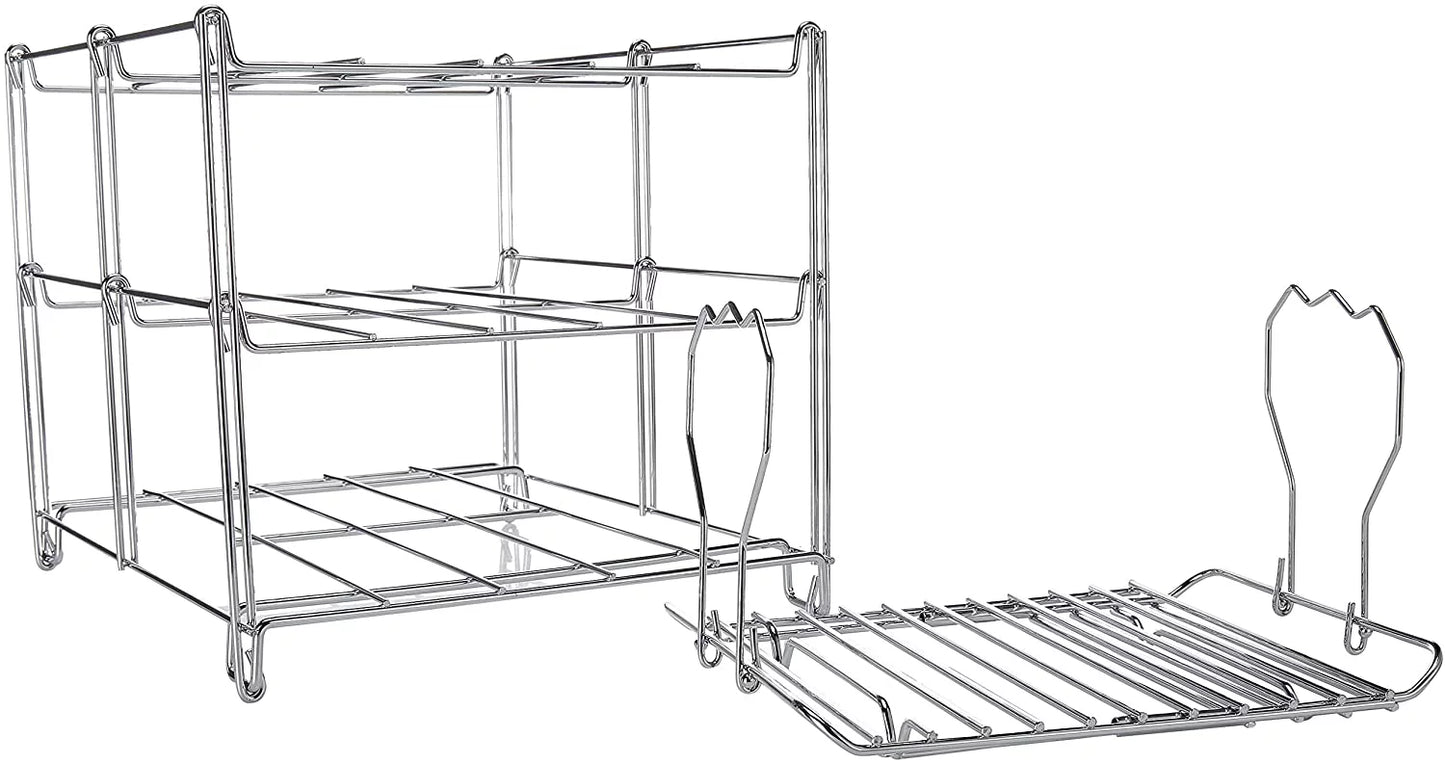 | Oven Baking Rack Space & (1) Roasting Lifter And & Turkey Saving | Rack Includes 3-Tier Tasks Oven (1) Turkey Rack Roasting Collapsible Multiple Lifter For KOVOT Oven Rack