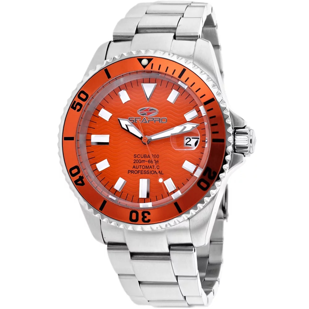 Orange - Men's Seapro SP4315 Scuba 200 watch dial