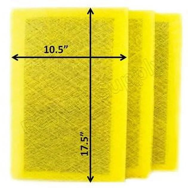 12x20 SUPPLY Air (3 Pack) Pads Replacement Compatible with Cleaner RAYAIR Guard Filter MicroPower