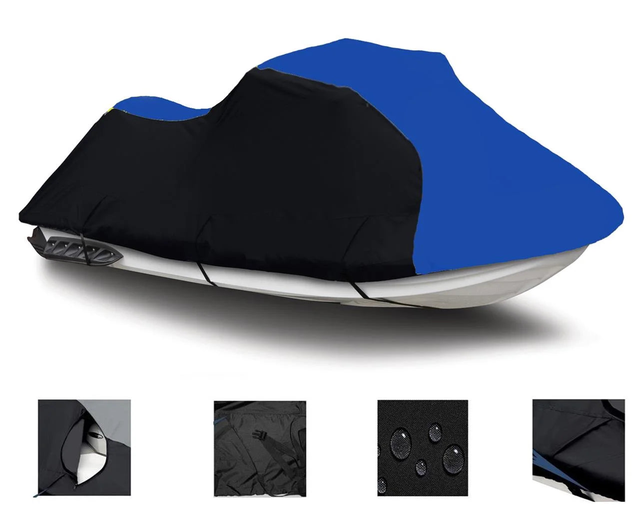 / Seater BLUE Cover Trailerable 600 BLACK Ski 1997 Polaris Cover SLXH DENIER 1998 Compatible 1-2 HEAVY-DUTY, Jet for