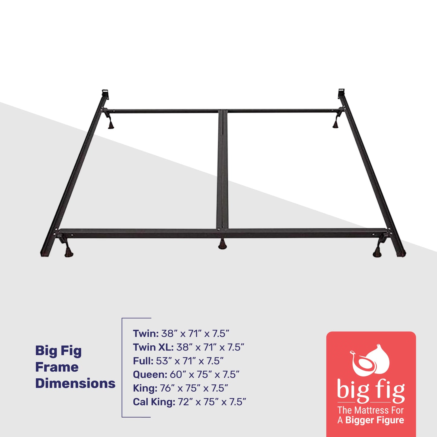 Steel to Size 2,000 Supports Pounds, Big Bed Matress King Frame, Heavy Fig Duty up