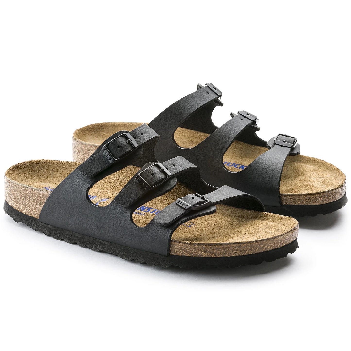 Sandal Narrow Women's Black Florida - Soft 8-8.5 BLACK Footbed Birko-Flor BFL 0053011 BIRKENSTOCK