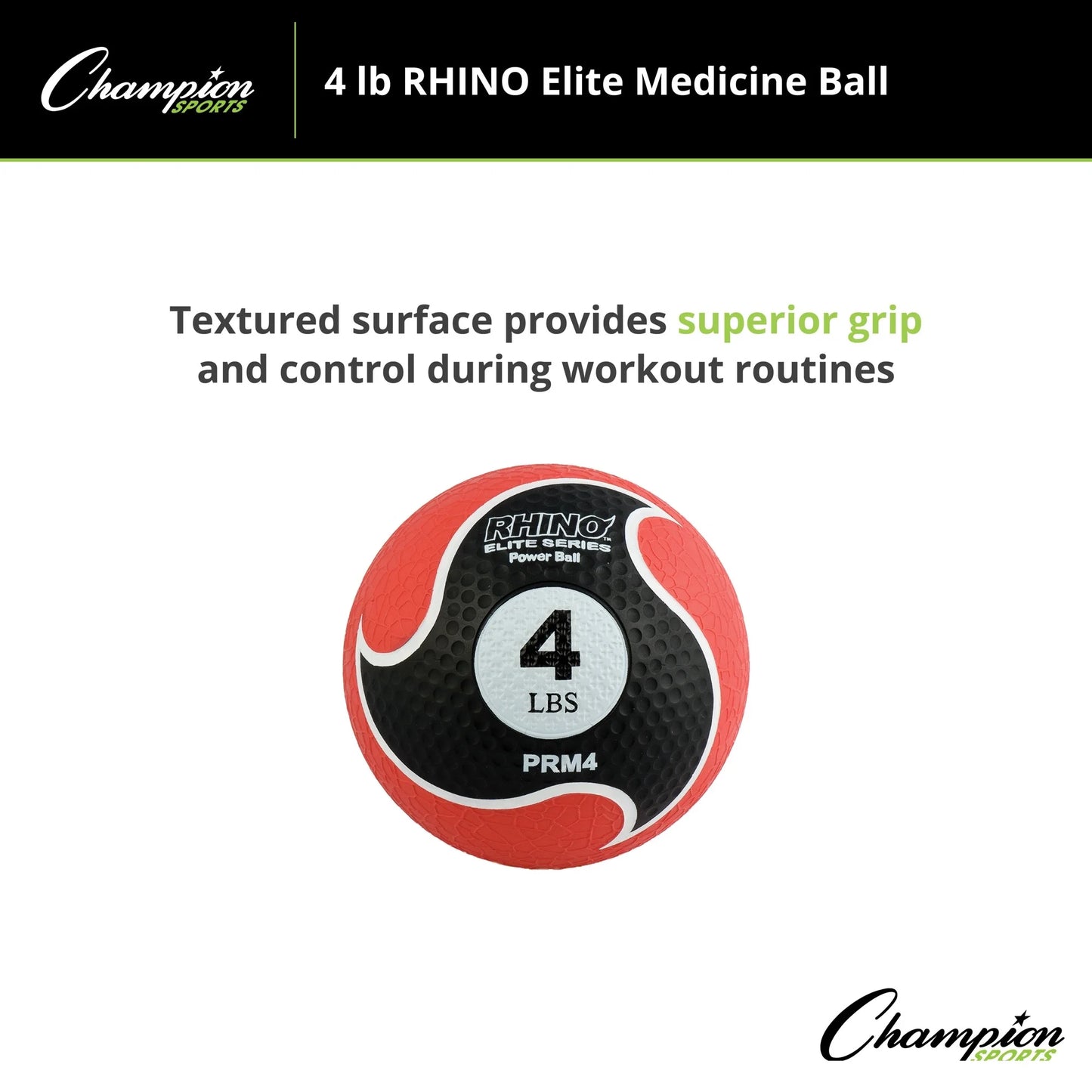 Sports 4lb Medicine Ball Elite Champion Rhino®