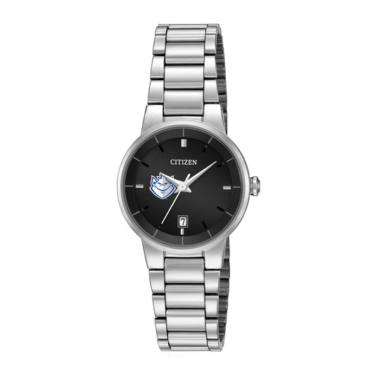 Stainless Citizen Watch Billikens Louis Dial Black Watch Saint Women's Steel Silver