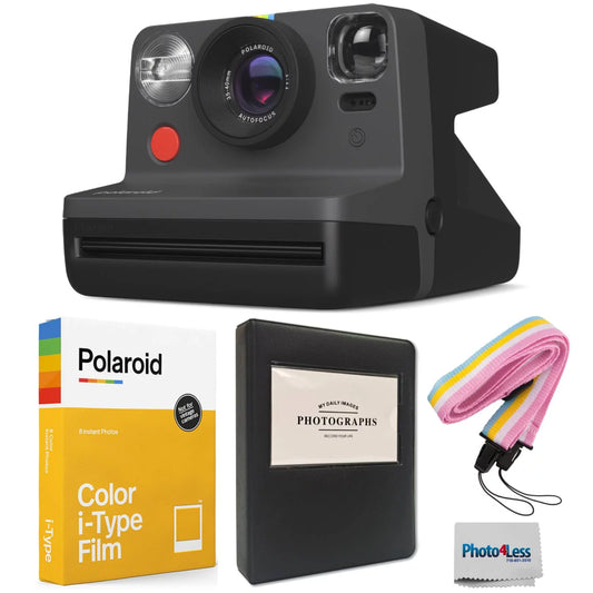 Camera Black Polaroid Strap (9095) I-Type Instant Generation + for - Film Black + Neck Polaroid + I-Type Colorful 2nd Color Album Film Now