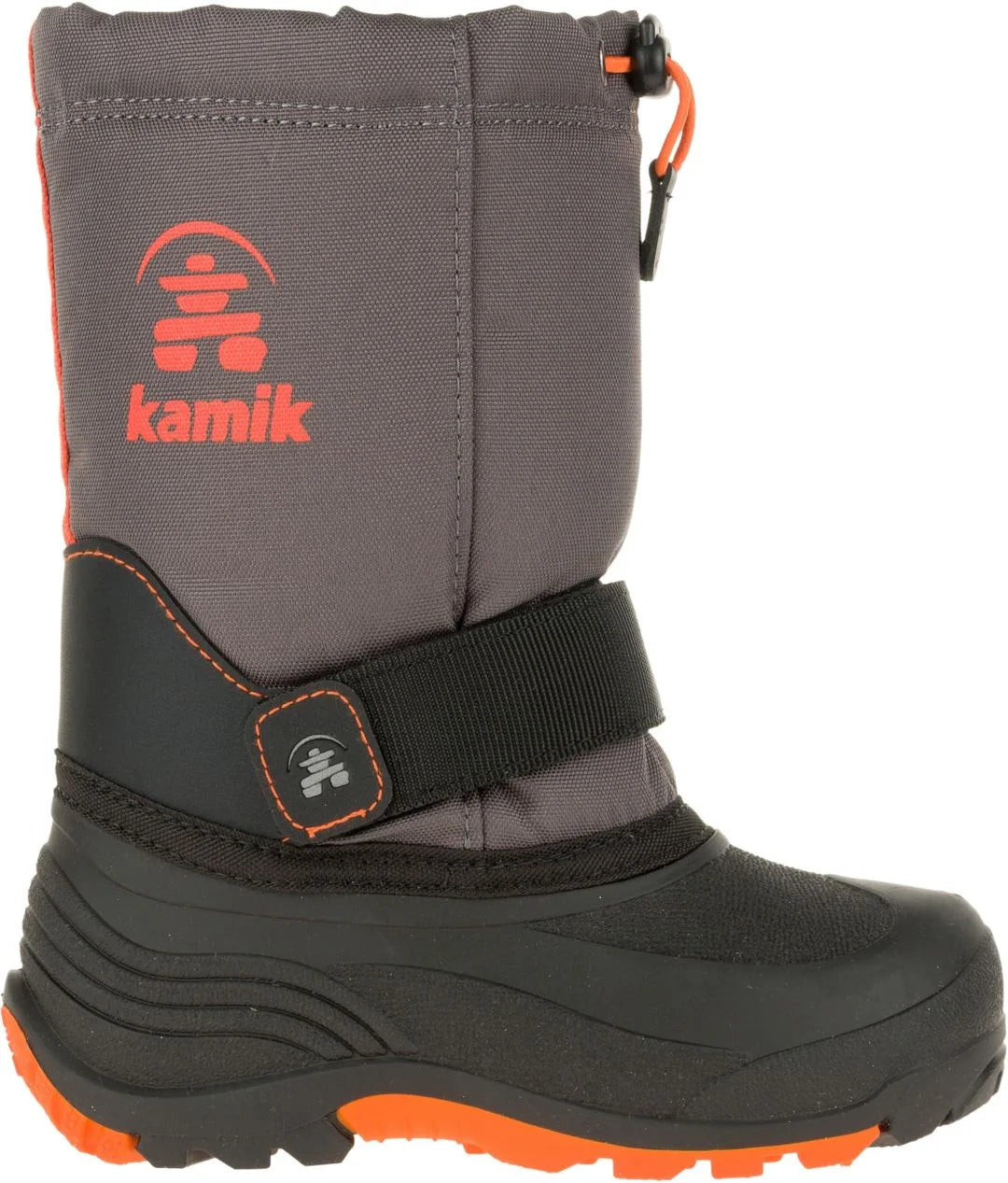 (3, charcoal Snow Waterbug5 Boot, Kamik Charcoal/Red, Red) Kids