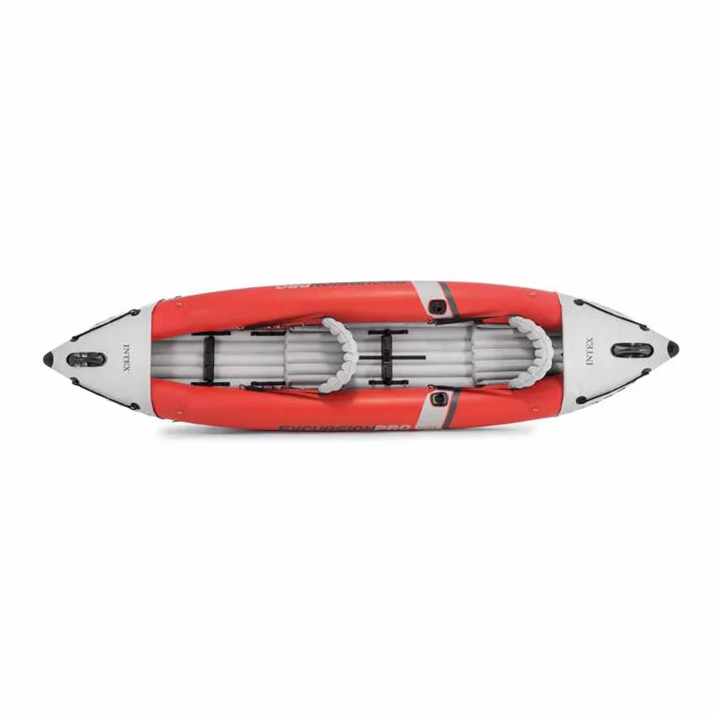 Vinyl Person (3 & Inflatable Excursion with 2 Oars Pump, Kayak Pro Pack) Red