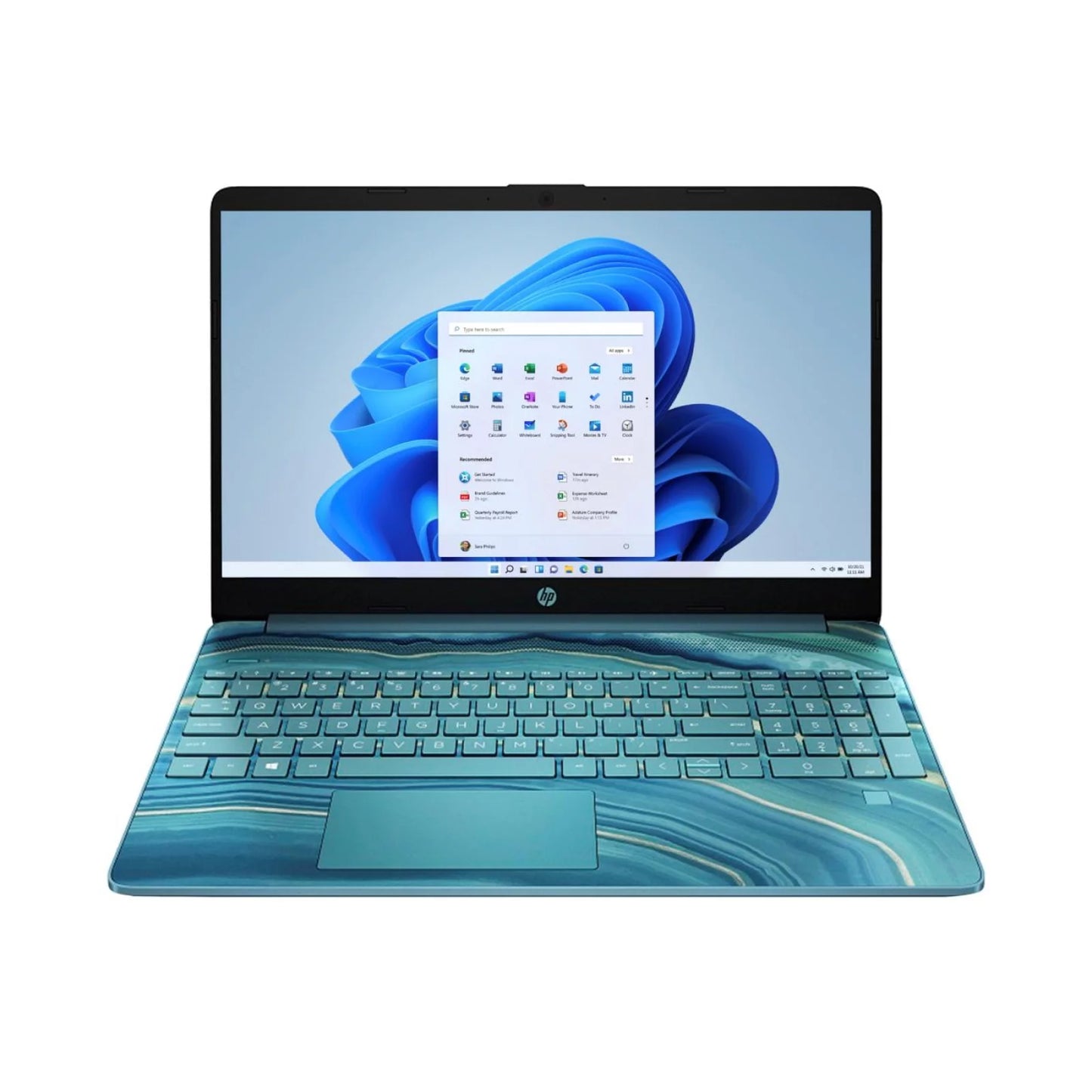 Restored SSD 17cp0006ds Teal Touchscreen W11H R3 8GB 5300U Laptop (Refurbished) 17.3" HP 512GB