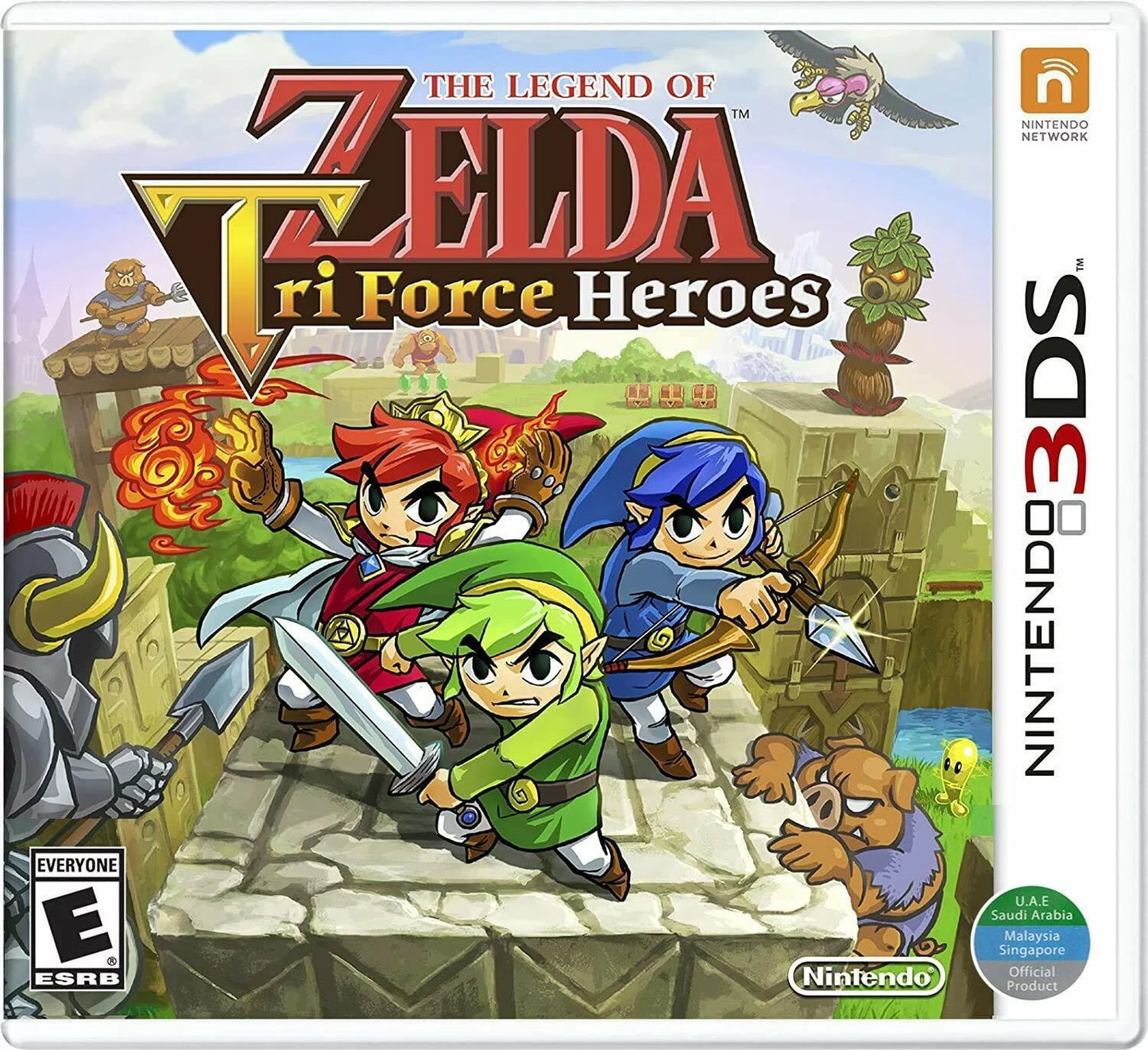 of 3DS (World Heroes Edition) Legend Nintendo Tri Force Zelda: