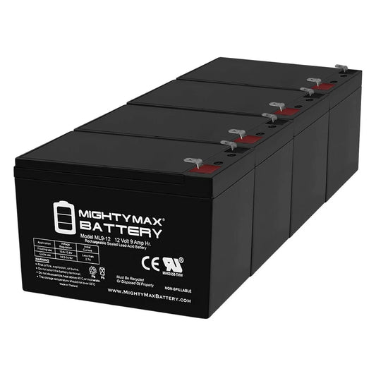 PC for 4 Pack 500 Electric Merida 9Ah Battery 12V Replacement - Bike