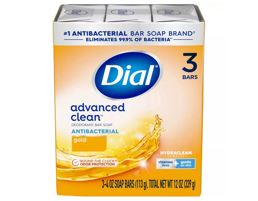 Deodorant Antibacterial Pack Gold Count Soap 3 4oz Dial 3 Each