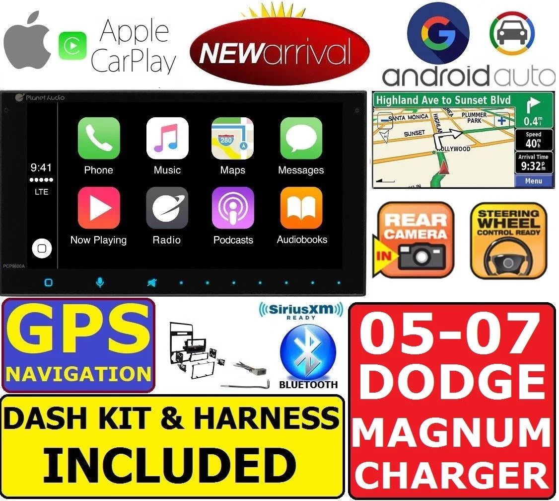 NAVIGATION CHARGER DODGE 05-07 AUTO MAGNUM ANDROID GPS APPLE SYSTEM CARPLAY