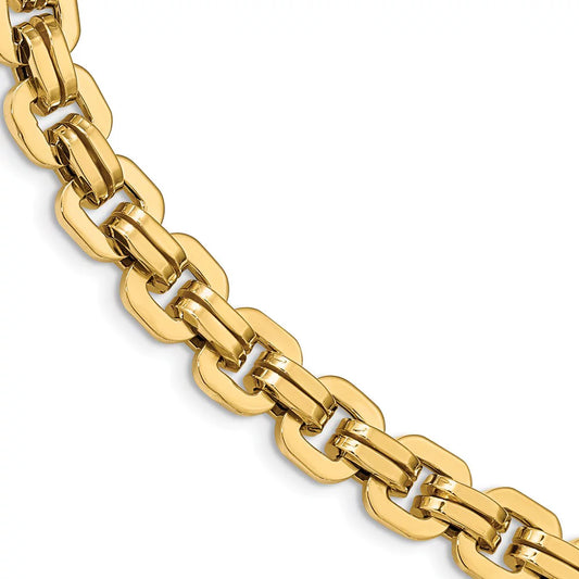 Men's Bracelets Fancy Link 14k Gold Yellow