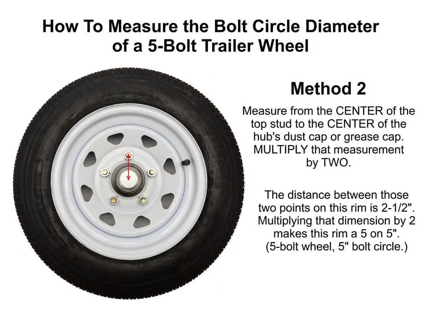 On Inch Includes Trailer Assemblies &amp; of Straight Bearings 1-1/16 4-1/2 5-Bolt Hub Inch - Pair (2) Spindles