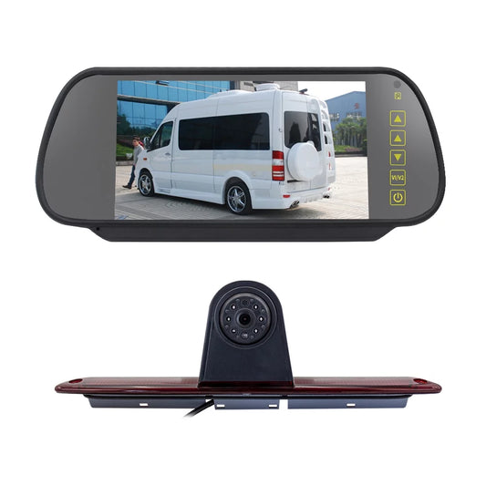 Monitor) LED Parking Brake Carevas Light (with for Backup Camera Crafter 7in Vans Mercedes-Benz Sprinter/ Light