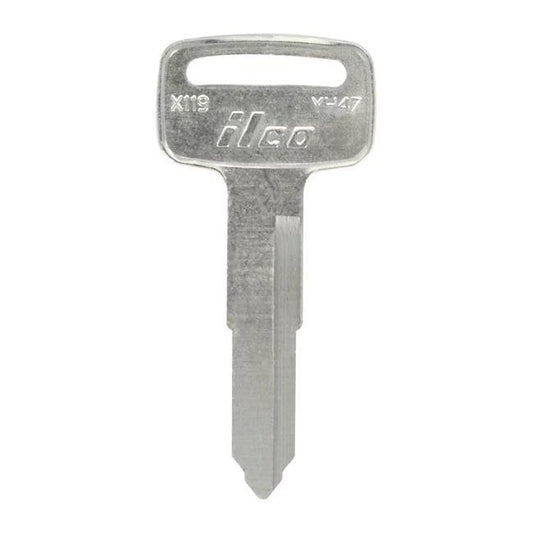 Sided of - & Black for Pack - & Blank Double Hillman Silver Automotive Key Yamaha X119 YM58 10 Universal