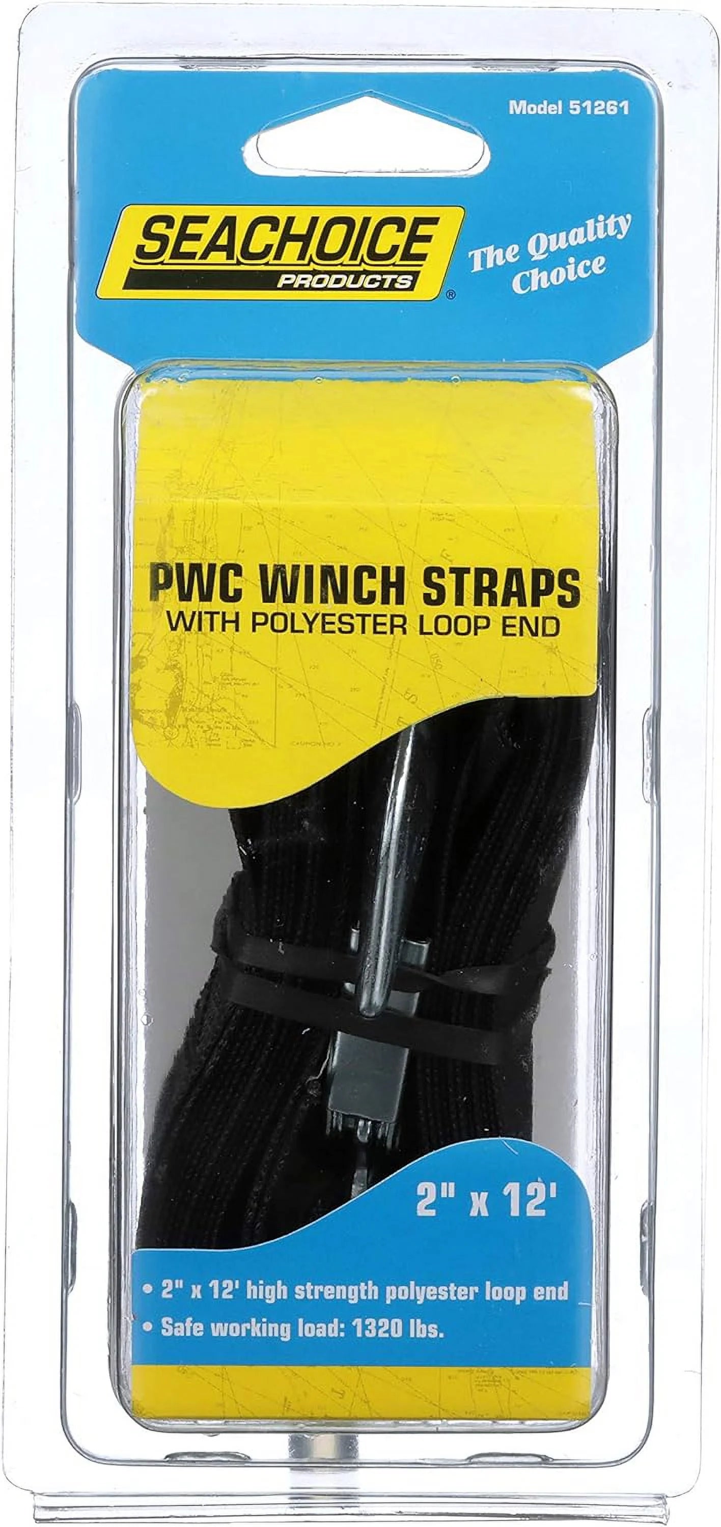 PWC End, Loop 12\' Winch 2" x with Seachoice Strap