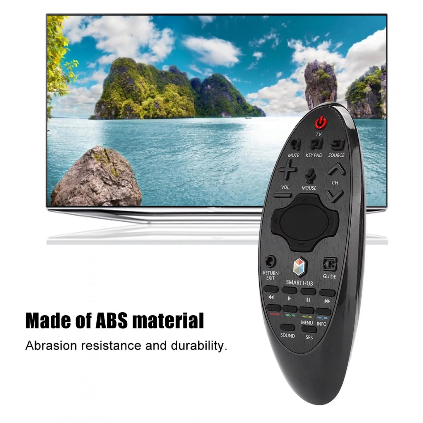 Smart Emoshayoga HUB Remote Remote Samsung, Control Samsung for Remote Replacement TV TV, Smart Control SR-7557 Control for for Black