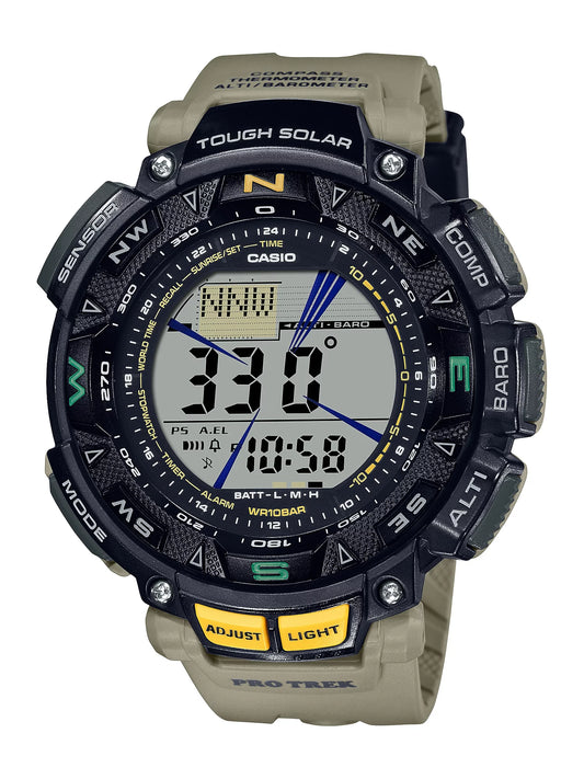 Pro Men's Powered PRG240-5 Triple Solar - watch Sensor Trek Casio