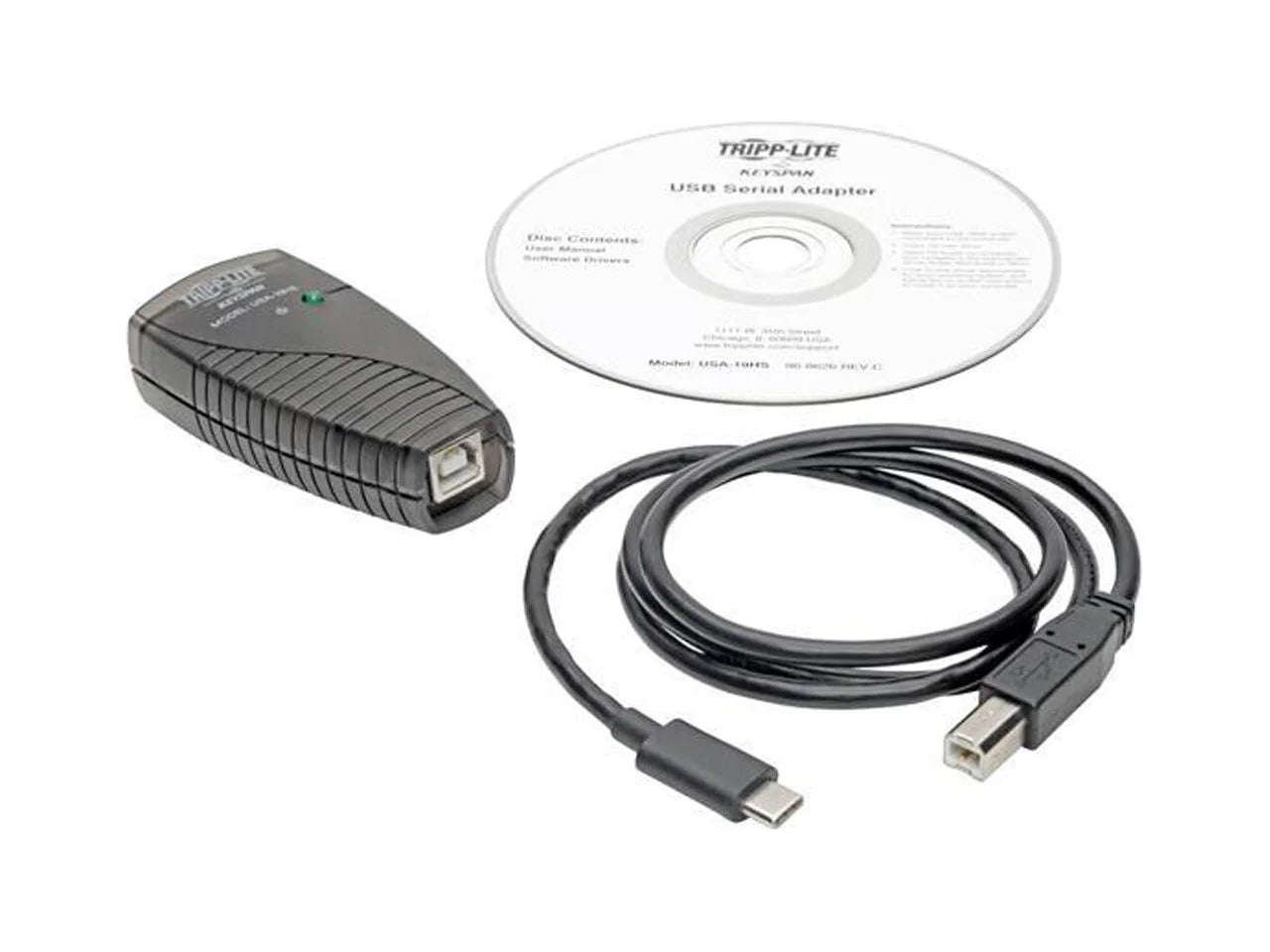 to Serial Keyspan Cable Adapter Lite TAA Speed (USA-19HS-C) USB High 3ft USB DB9 Tripp C