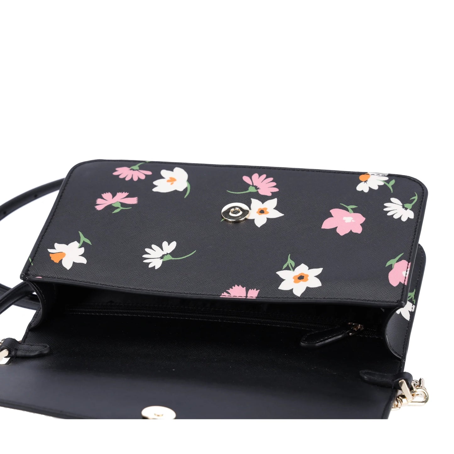 Spade Floral Crossbody KF441 Convertible Black Madison Kate Waltz Flap