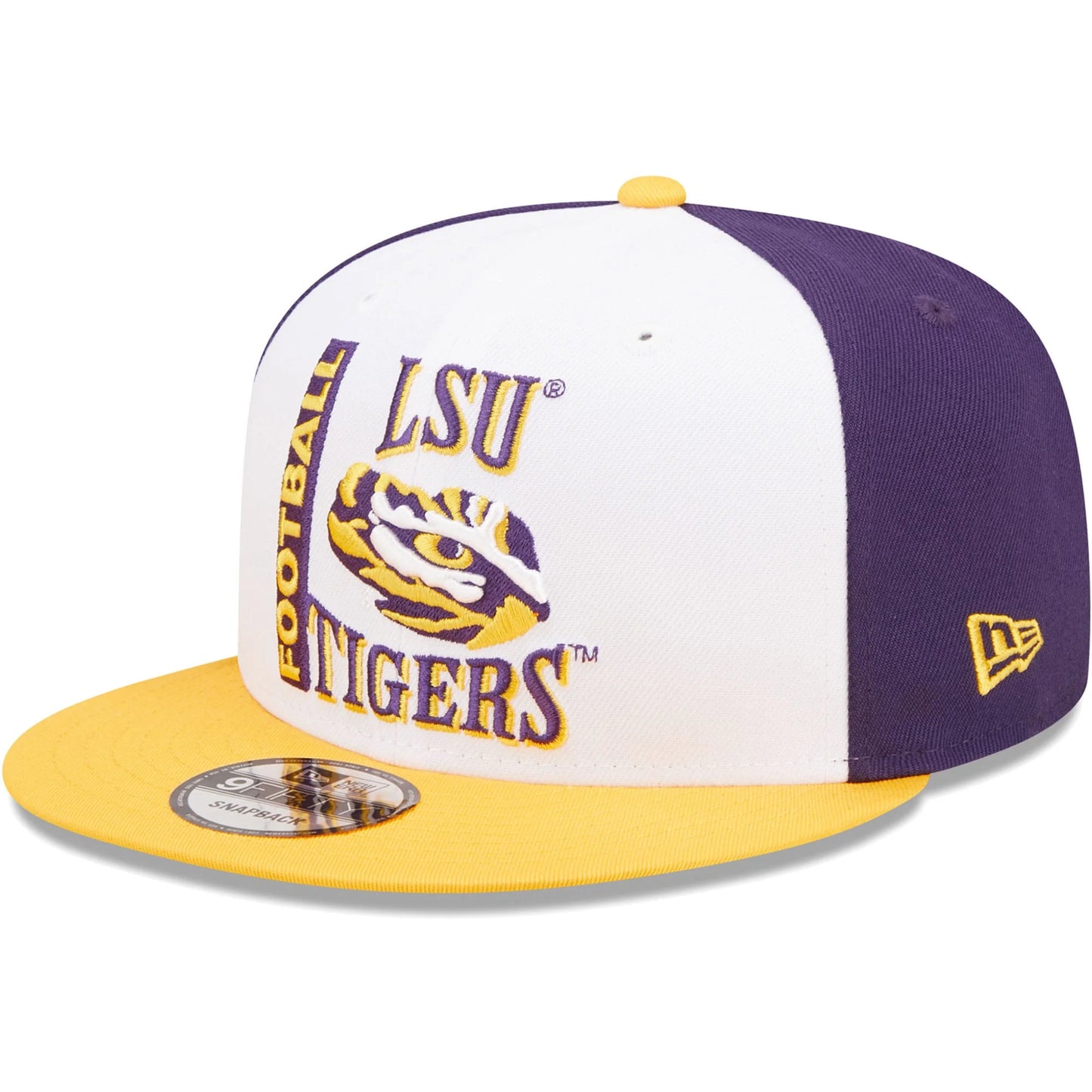 Retro Snapback 9FIFTY Sport Tigers LSU New OSFA Men's White/Purple - Hat Era