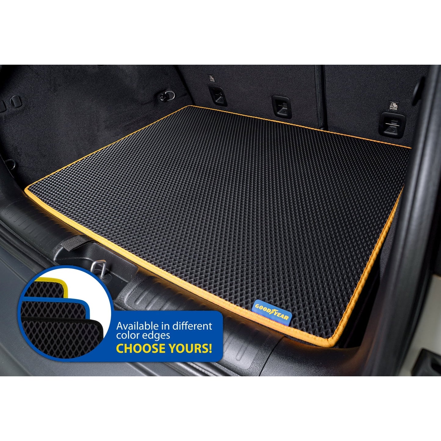 Luggage for Technology Anti-Slip - Dirt Waterproof, Cherokee Liquid & with Custom Heavy 2018-2023 Liner, Cargo Liner Trapping Dimond Liner-GY004560 Trunk Cargo Shape, Goodyear Mat - Duty Jeep Fit