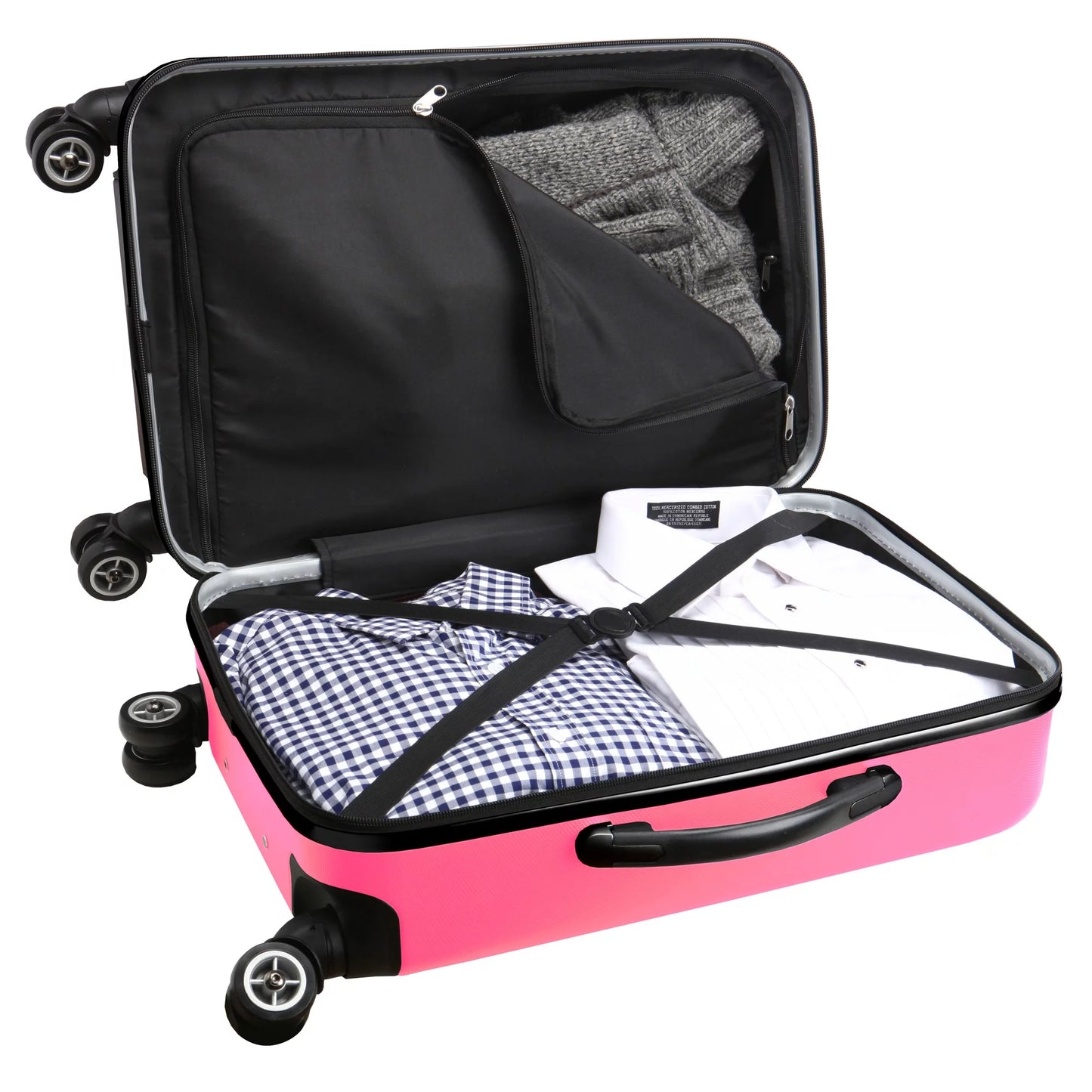 Nationals 21" Luggage Pink 8-Wheel Washington Carry-On Spinner MOJO Hardcase