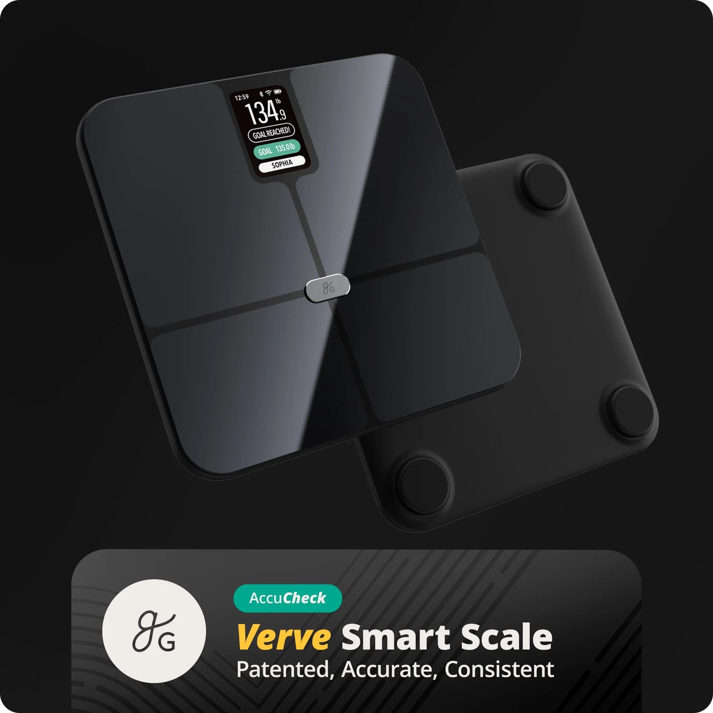 and 10 Profiles Scale, with Smart Greater Verve Bluetooth User AccuCheck Free Tracking App SwiftSync, Digital Featuring Bathroom WiFi Goods and Enabled