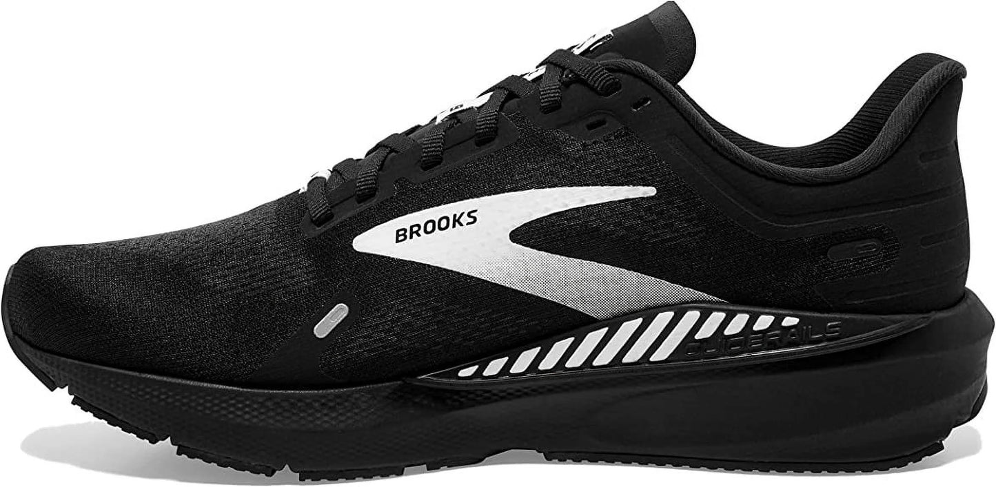 Running Men's GTS (9.5) Wide Black Speed Shoes Support White Launch 9 Brooks