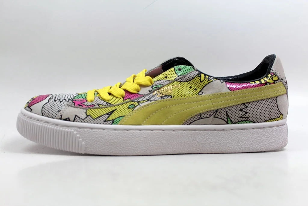 MULTI SHOES BASKET DOPE COMICS SIZE PUMA PRINT 10 SNEAKER 68 COLOR LOW MEN NEW