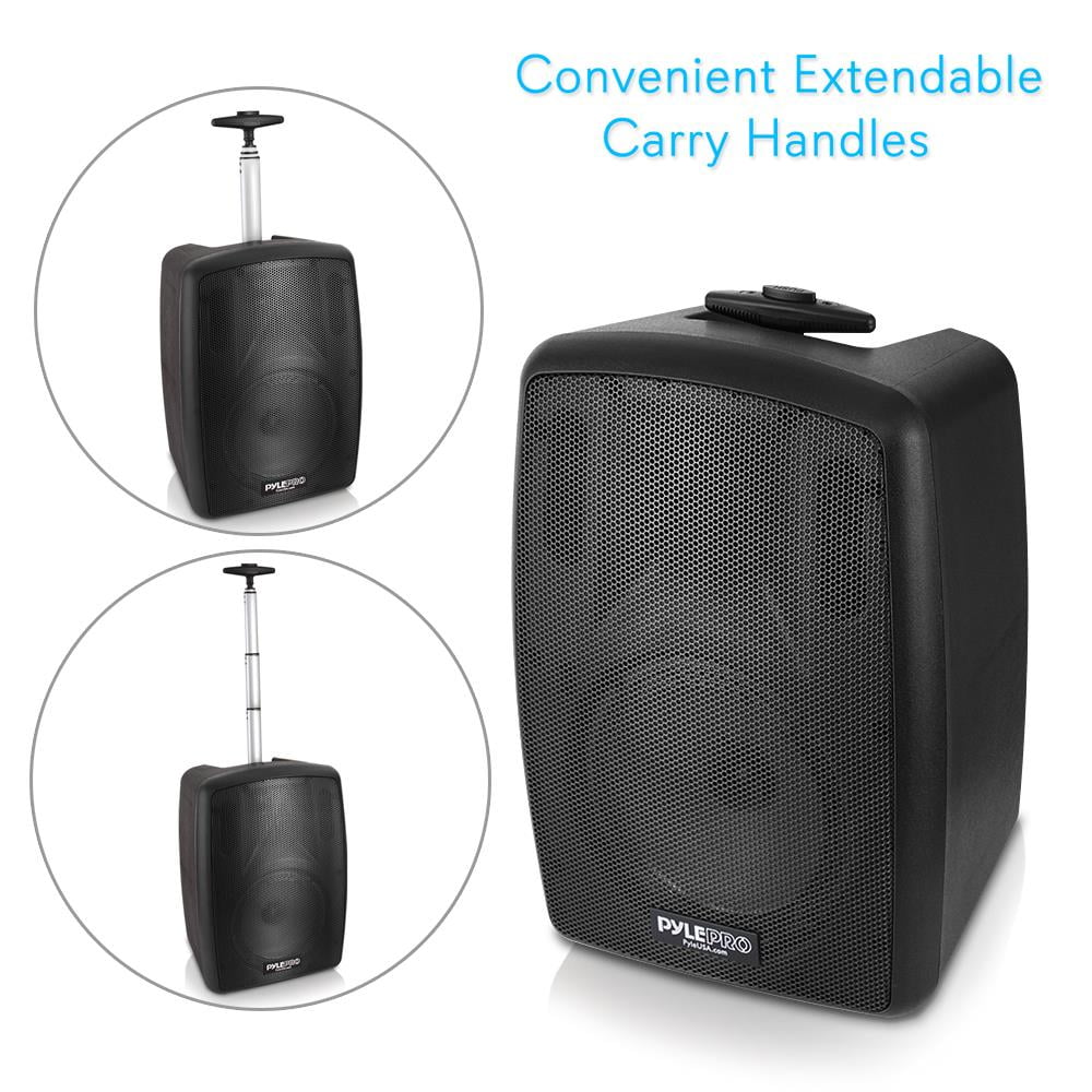 Wireless Rechargeable System Speaker - Pyle Powered Bluetooth Portable PA Compatible Battery 360W